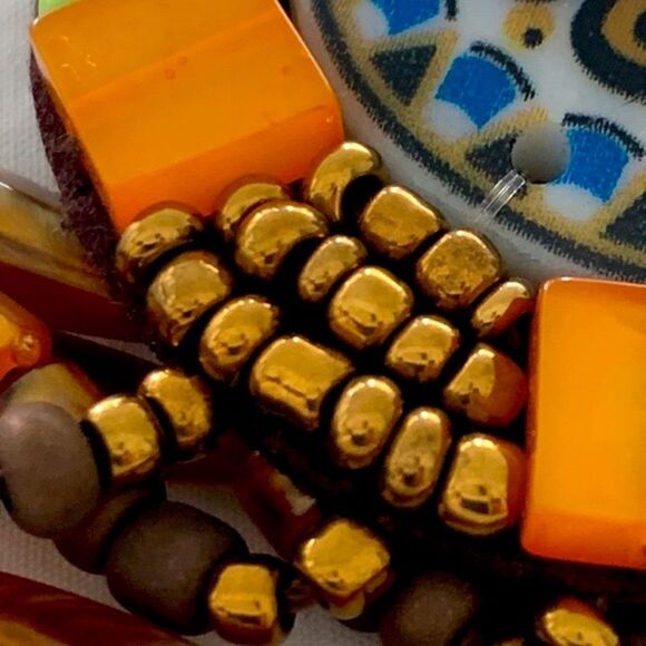 Beaded Pendant Necklace with Earth-Tone Seed Beads – Boho Western Design - Picture 11 of 11